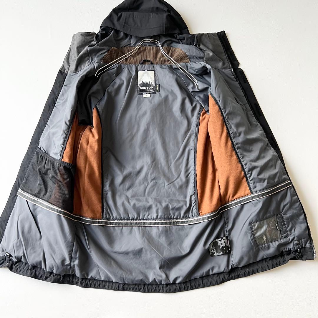 3309 バートン　ジャケット ゴアテックス スノボウェア メンズ 無地 黒