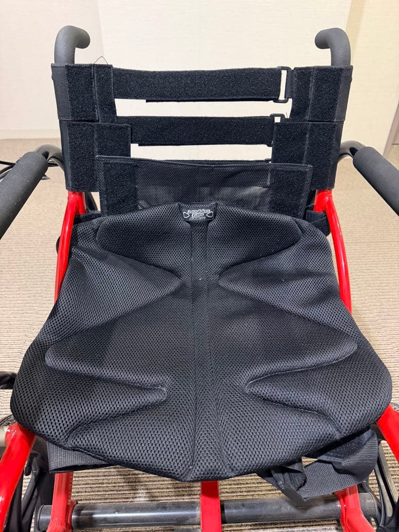 Profhand プロハンド 赤　ペダル付き トレーニングチェア 介護用品