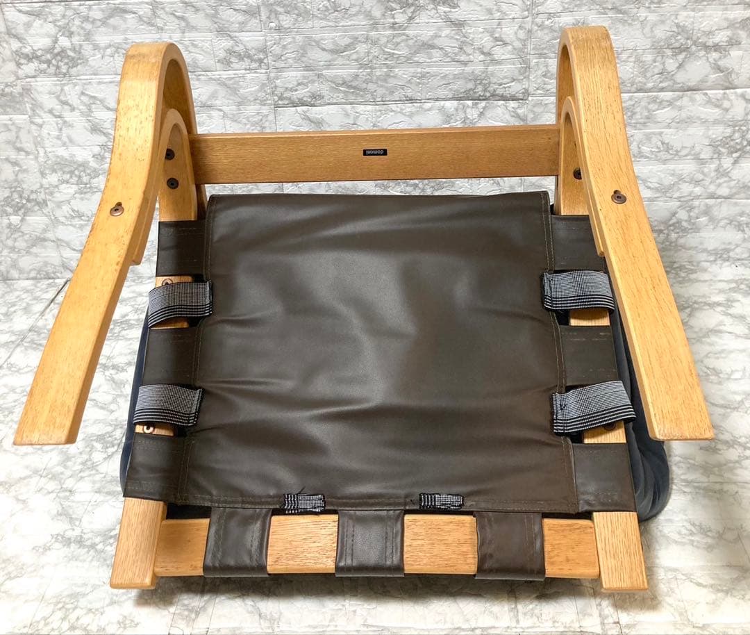 【希少 本革】karimoku domani スカンジナビアン イージーチェア②