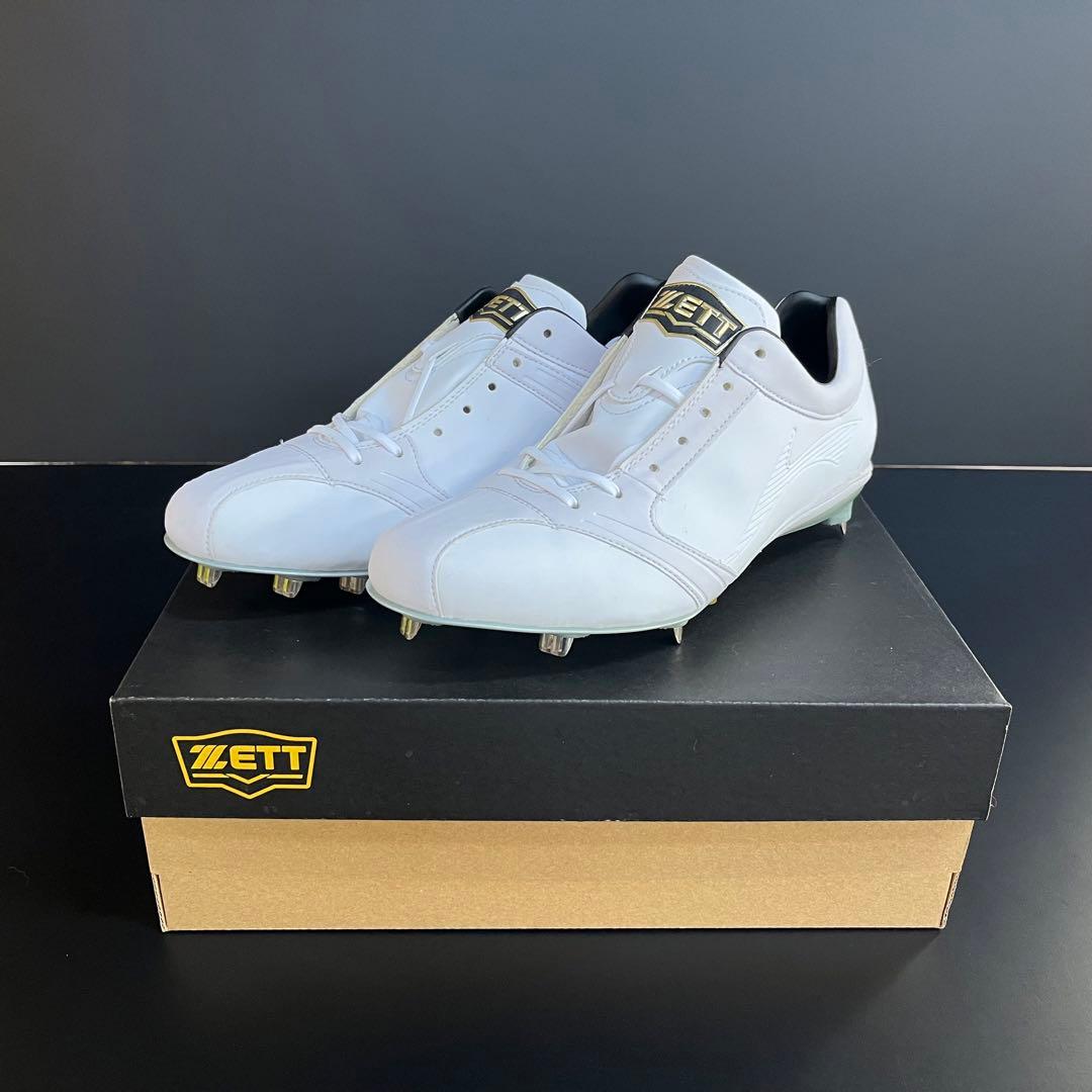 【新品】ZETT★ゼット★ネオステイタス★野球用スパイク★金具★白