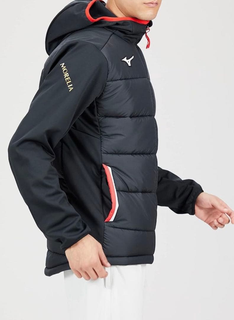 Mizuno モレリア 中綿入りジャケット 防風 ブラック