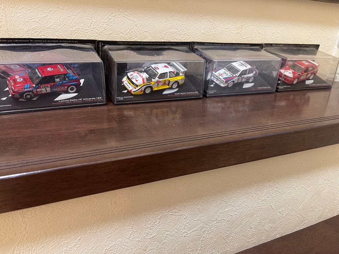 ラリーカーコレクション 10台セット ディスプレイケース付き