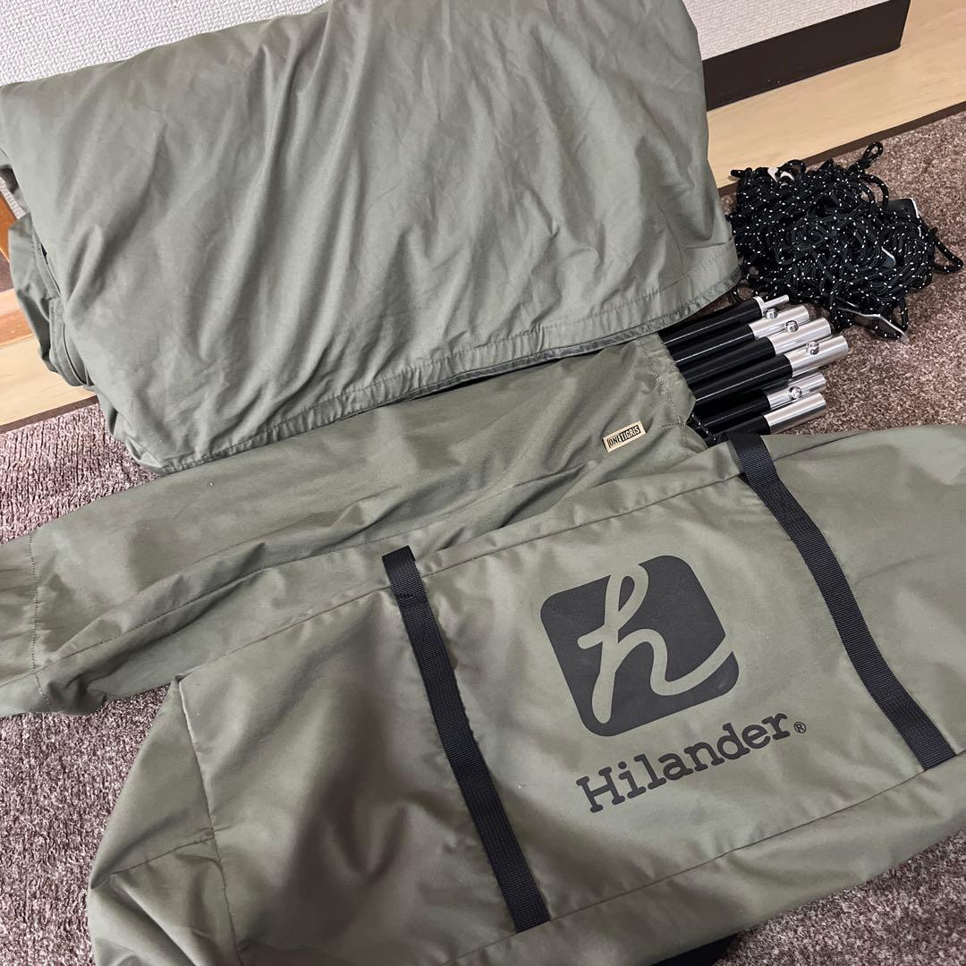 ワンティグリス ハイランダーコラボ　A型フレームテント　キャノピーポール付き