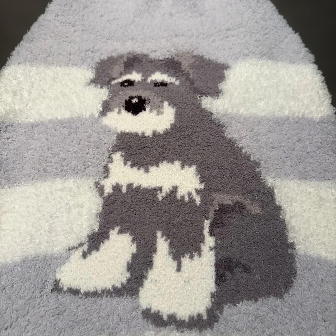 《新品》シュナウザー　犬服　ボーダー　フワフワ　ジェラピケ　XL 可愛い　グレー