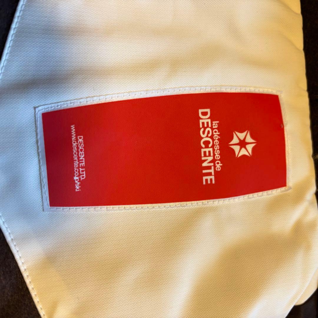 【美品】DESCENTEデサント　レディース　スキーウェア　サイズ7 白茶