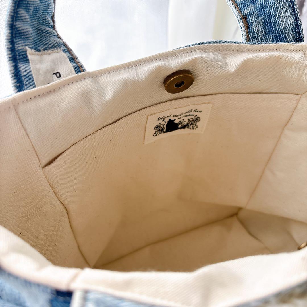 ね*】様 コヤンイサムチョン　デニム　トートバッグ　サンダーちゃん