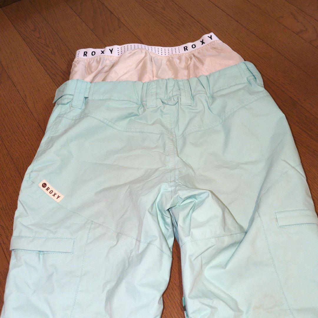 ROXY　スノボウェア　上下セット　Ｍ　小花柄　ブラック　ミントグリーン