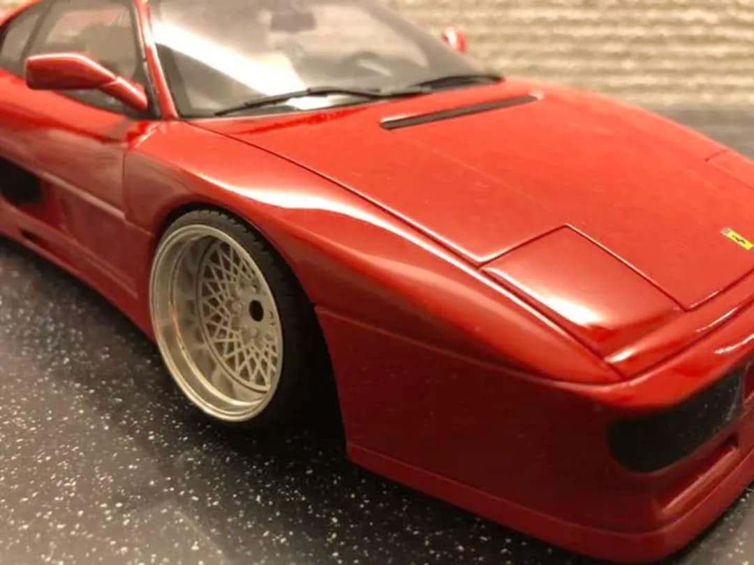 1/18 ケーニッヒ　フェラーリF48 アルミ削り出し深リムホイールカスタム