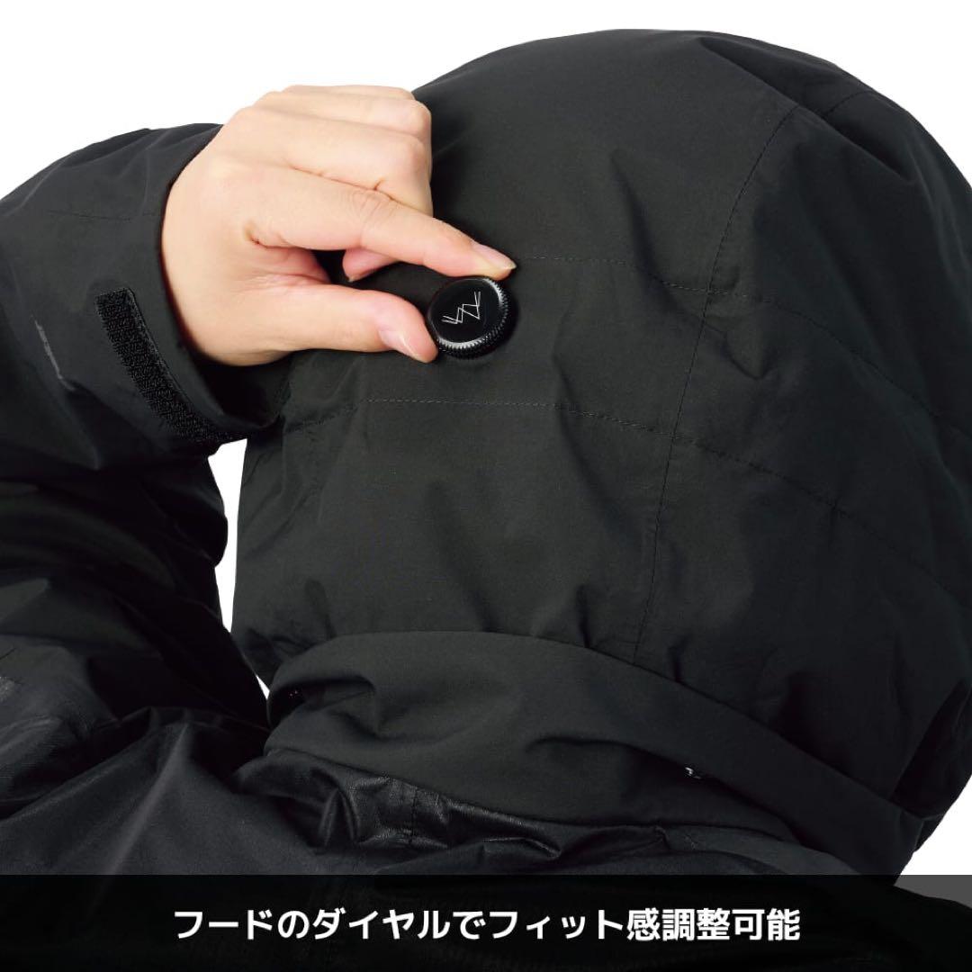エックスシェルター断熱βプレミアム超透湿防水防寒ジャケット　ブラック3L