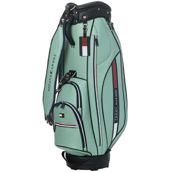 新品 トミーヒルフィガーゴルフ キャディバッグ THMG5SC4 グリーン
