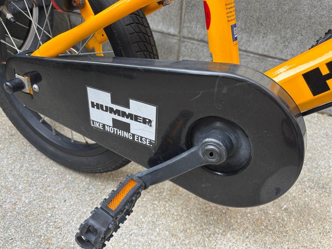 送料込み　HUMMER 子供用自転車 ジュニアサイズ 前バスケット付き16インチ