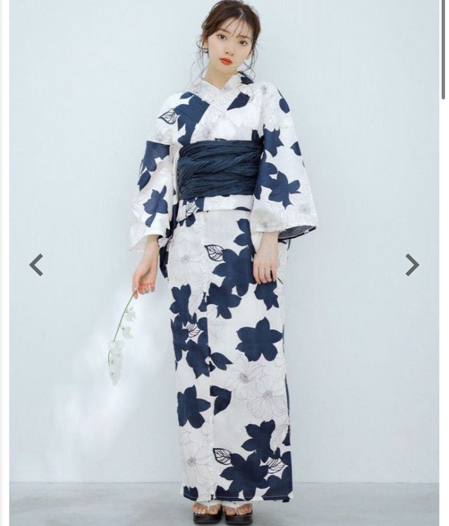 Dita 夕凪の和調古典 浴衣・帯の2点セット