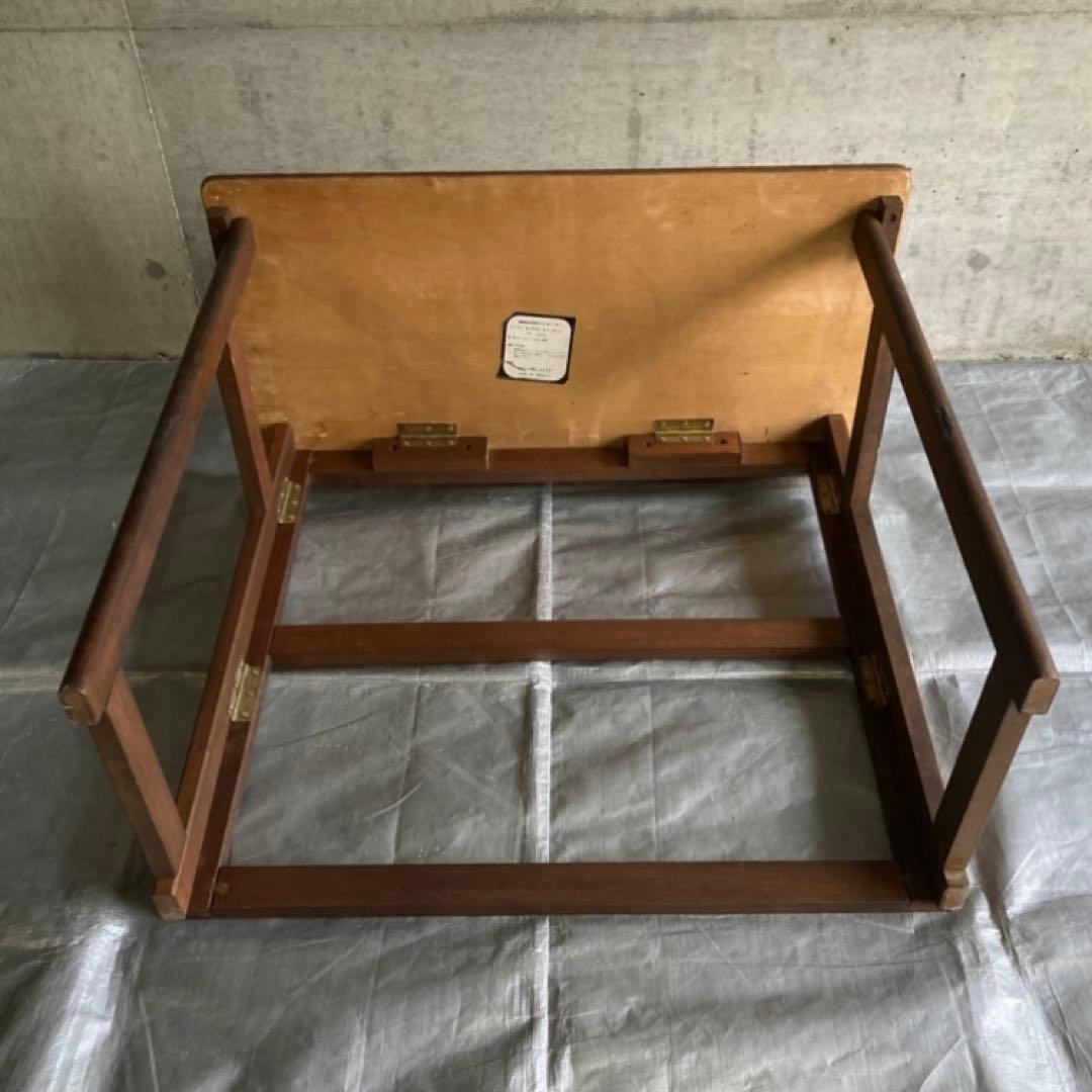 レトロな味のある机 テーブル デスク 作業台 勉強机 折り畳み 角型 木製 家具