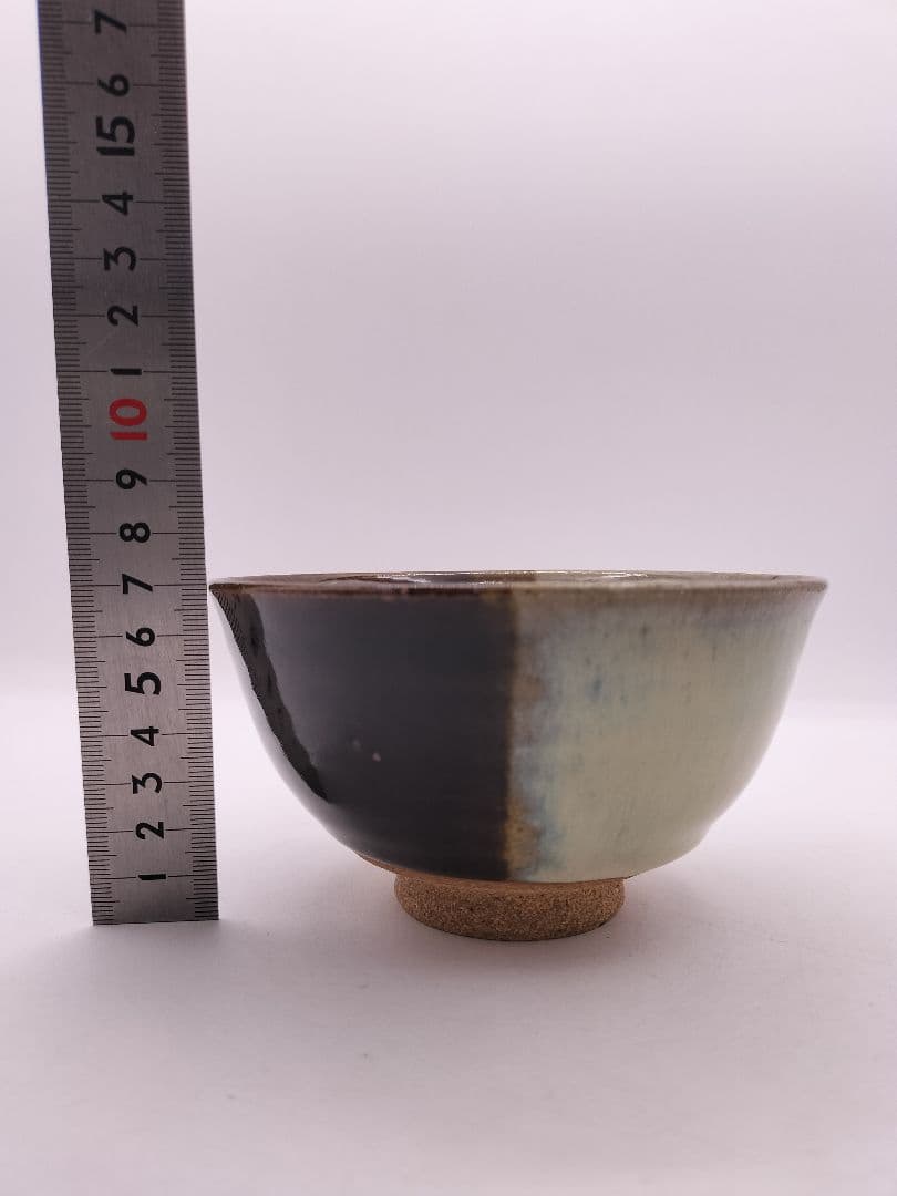 c596 数茶碗 朝鮮唐津 片身変り 10客 武村利左衛門 木箱 茶道具 古物