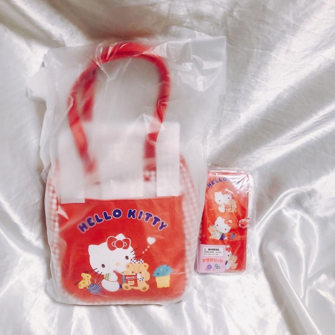 【新品未使用】サンリオ　手芸部　かぎ針&バッグ2点セット