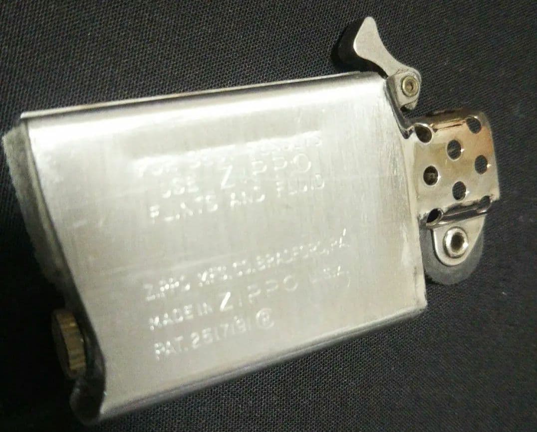 Zippo ヴィンテージ ジッポー キャンプ 焚き火 軍艦 海 スリム 海軍