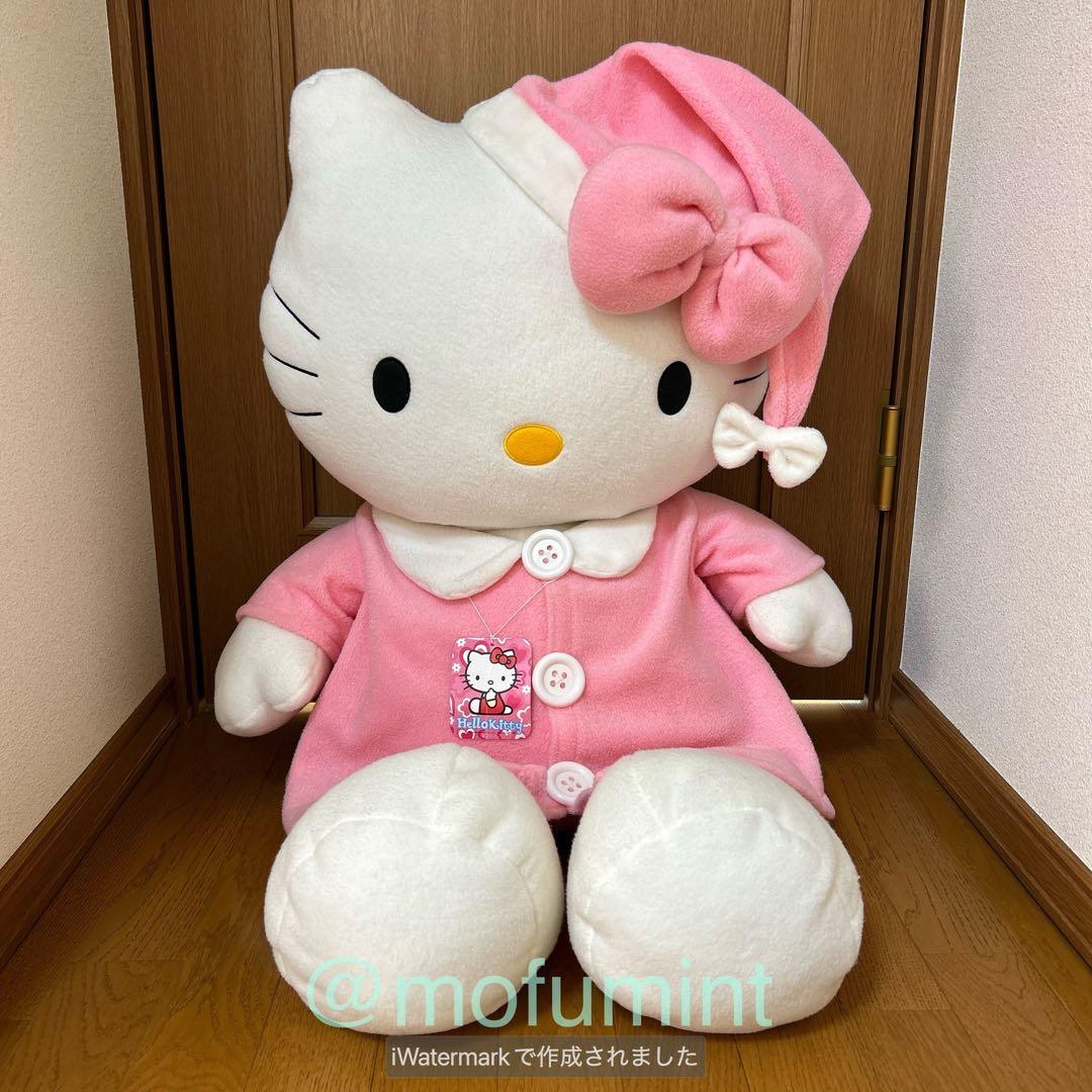 ハローキティ フリースパジャマぬいぐるみLL 超BIGサイズ 2000年 当時物