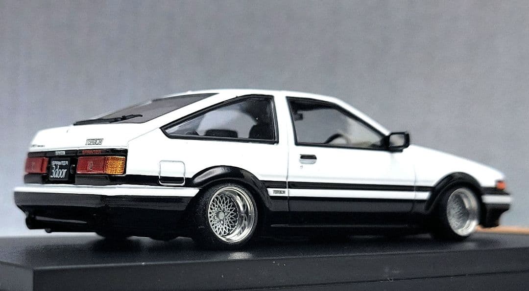 1/43　スプリンター　トレノ改　AE86　SSRメッシュ　アルミ製　深リム