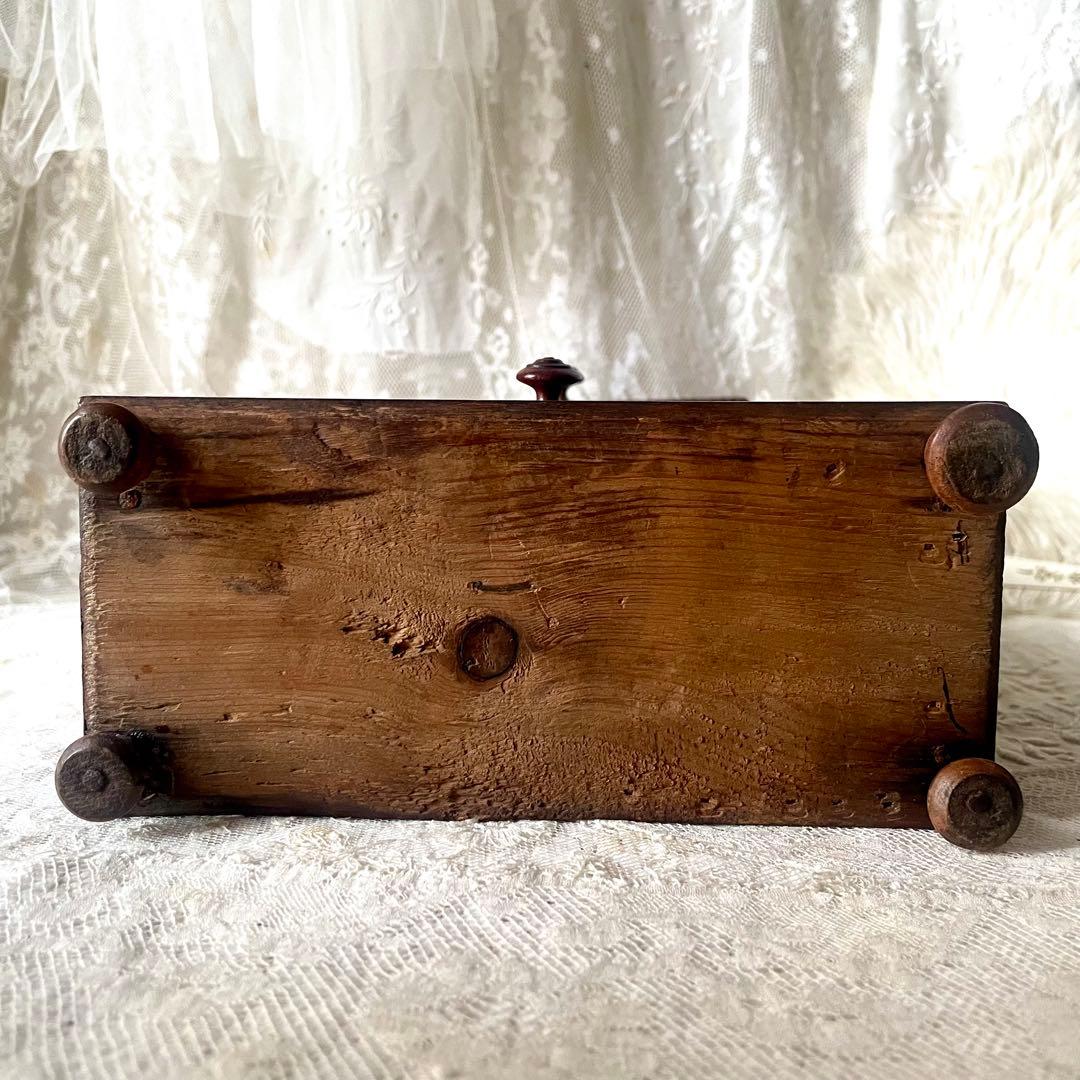 ドールキャビネット　フランスアンティーク　カップボード　ディネット　引き出し付き