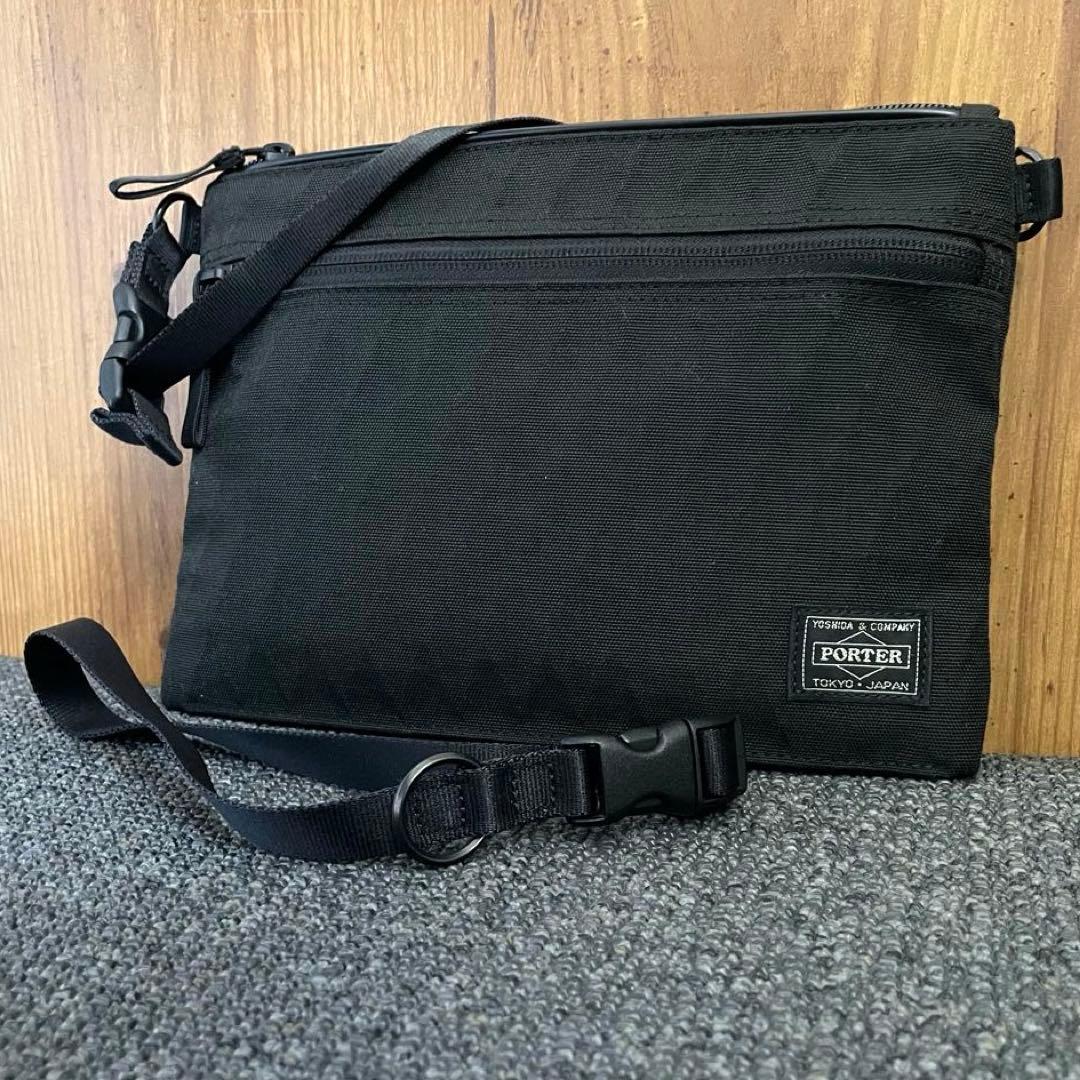極美品✨ PORTER HYBRID ハイブリッド サコッシュ ブラック