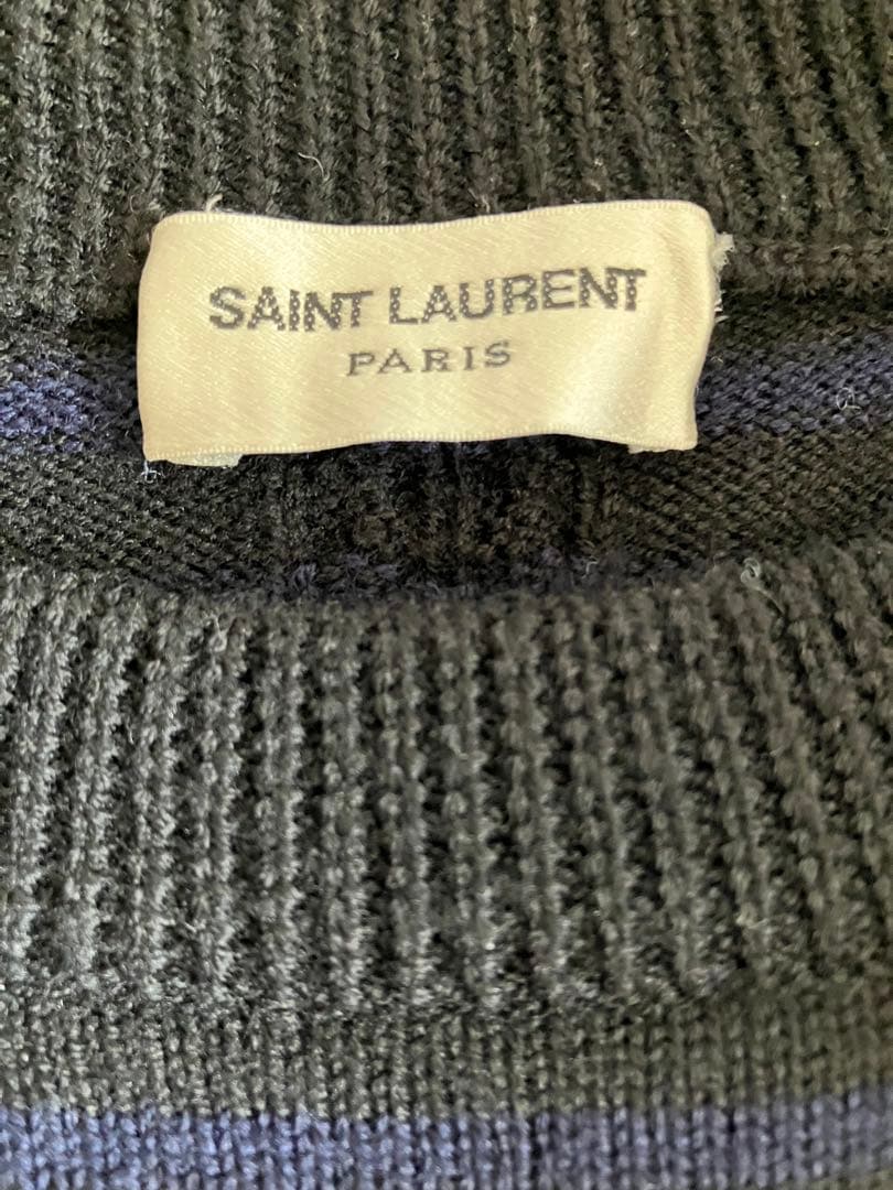 SAINT LAURENT ボーダー ニットセーター サンローランパリ Sサイズ