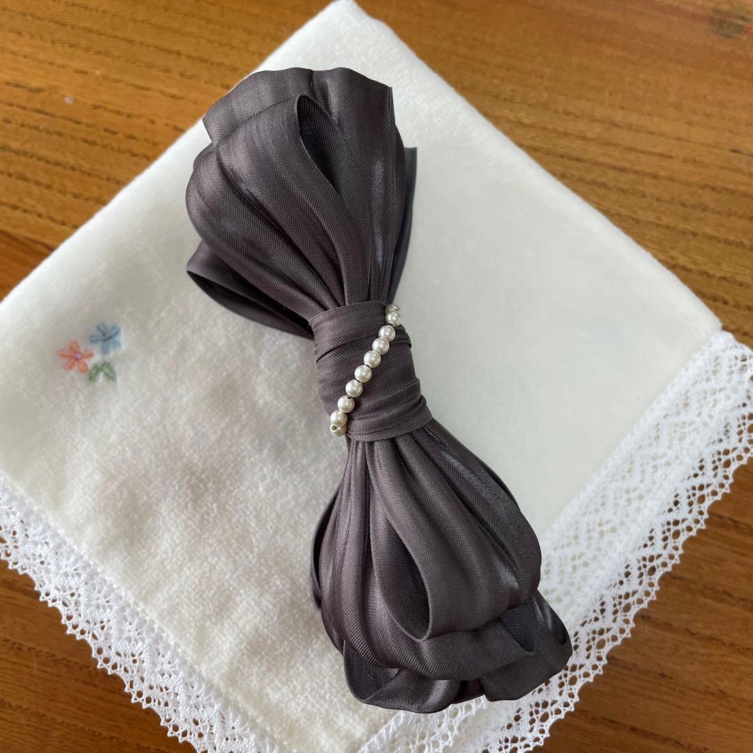 【美品】コンプレックスビズ Complex Biz バナナクリップ グレー