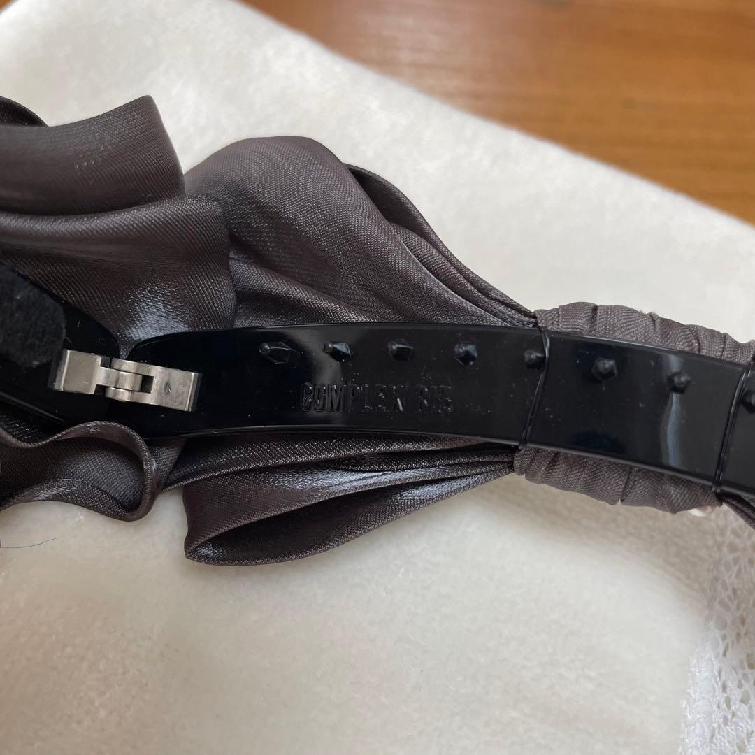 【美品】コンプレックスビズ Complex Biz バナナクリップ グレー