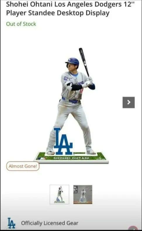 大谷翔平スタンディパネル 　ロサンゼルス・ドジャース