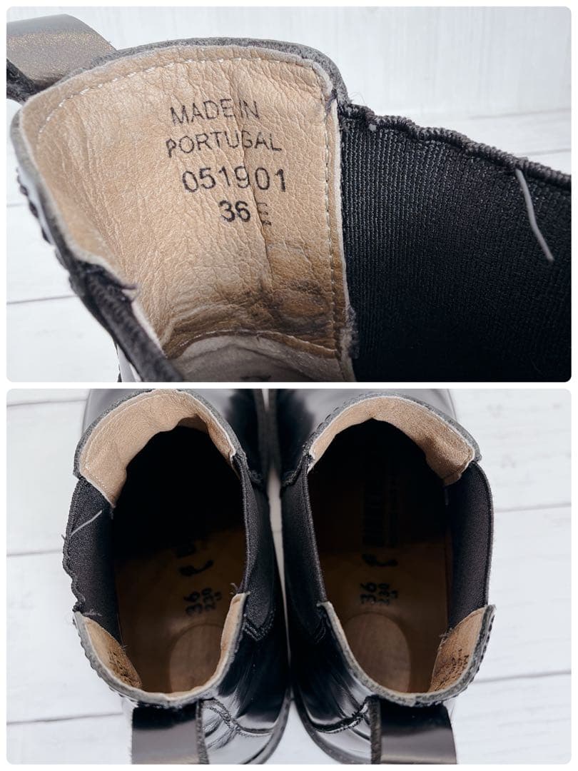 ビルケンシュトック スタロン サイドゴアブーツ　23cm ブラック