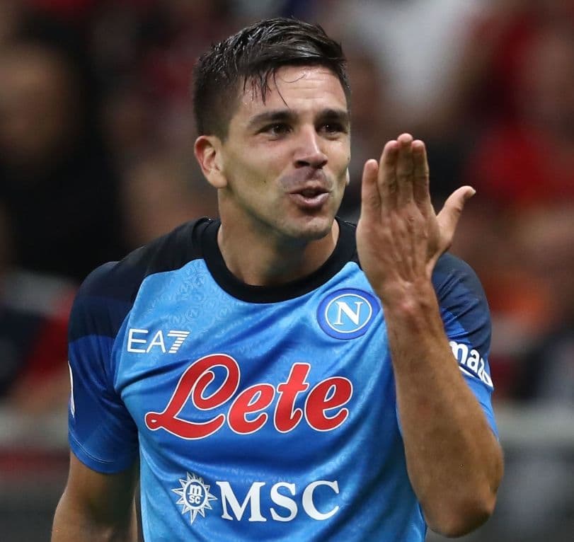 【希少】シメオネ 直筆サイン入りユニ セリエA SSCナポリ