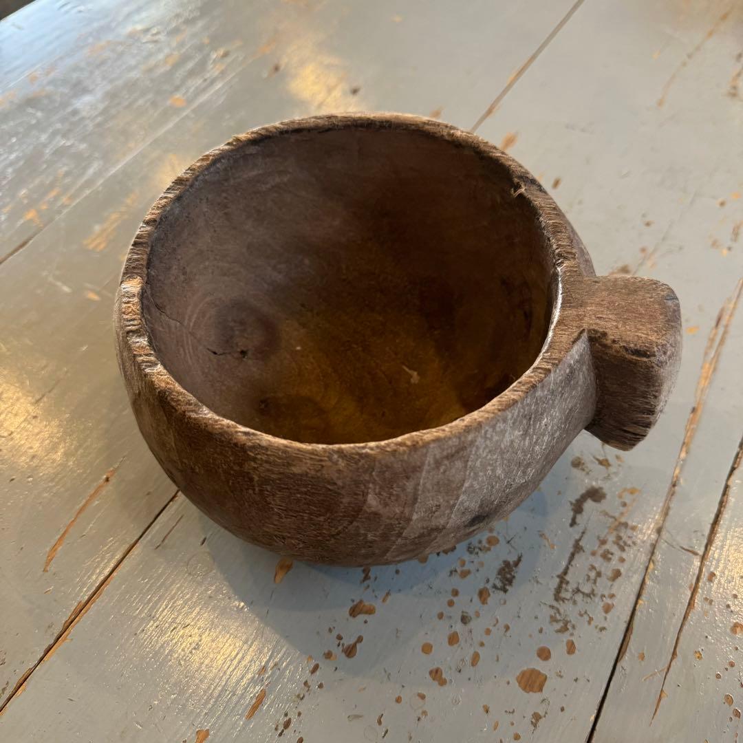 フランス 19世紀頃 農耕用木製ボウル アンティーク ビンテージ 民藝 古道具