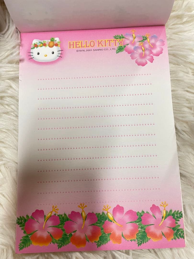【レア】ハローキティ　トロピカルキティ　ハイビスカスキティ　メモ帳