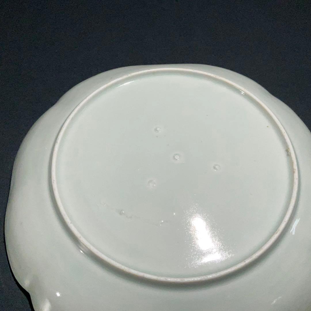 伊万里金襴手馬図変形皿　江戸　古伊万里　金直し　R0917w1ダH