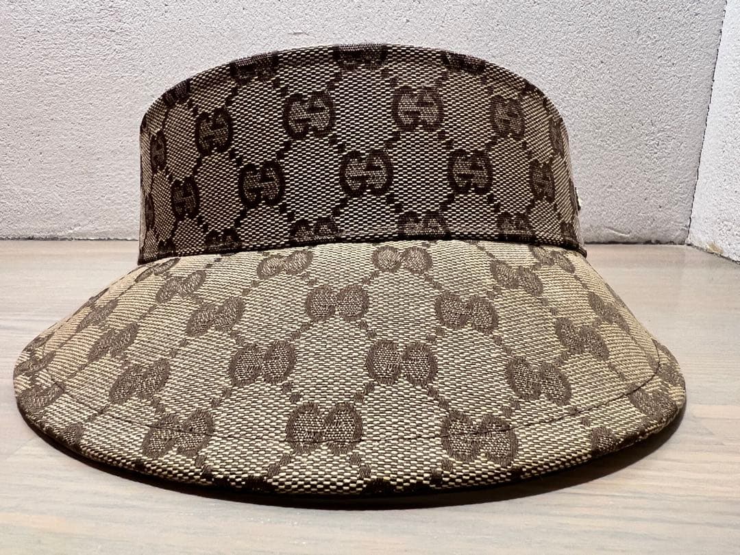 Gucci グッチ GGパターンサンバイザー　サイズS 男女兼用