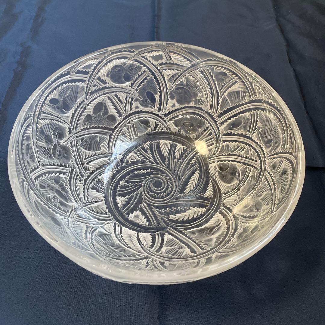 ルネ・ラリック　R.LALIQUE　PINSONS ボウル雀文鉢直径23.5cm