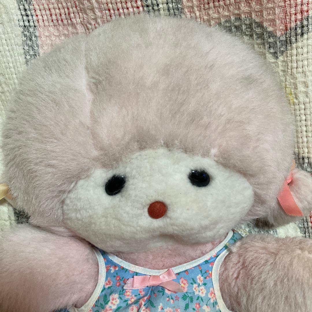 昭和レトロ　メーカー名不明　プードル　ぬいぐるみ　中古品