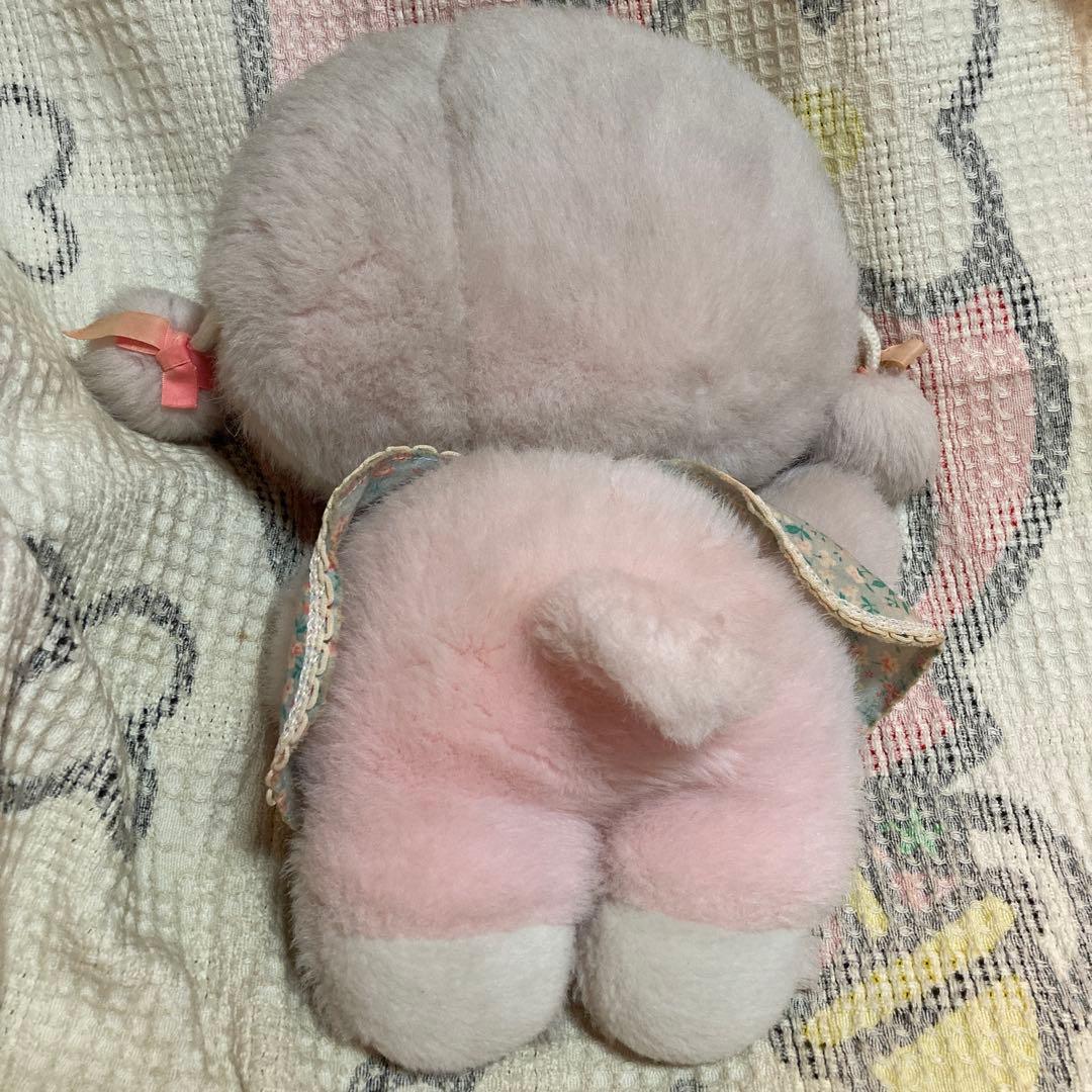 昭和レトロ　メーカー名不明　プードル　ぬいぐるみ　中古品