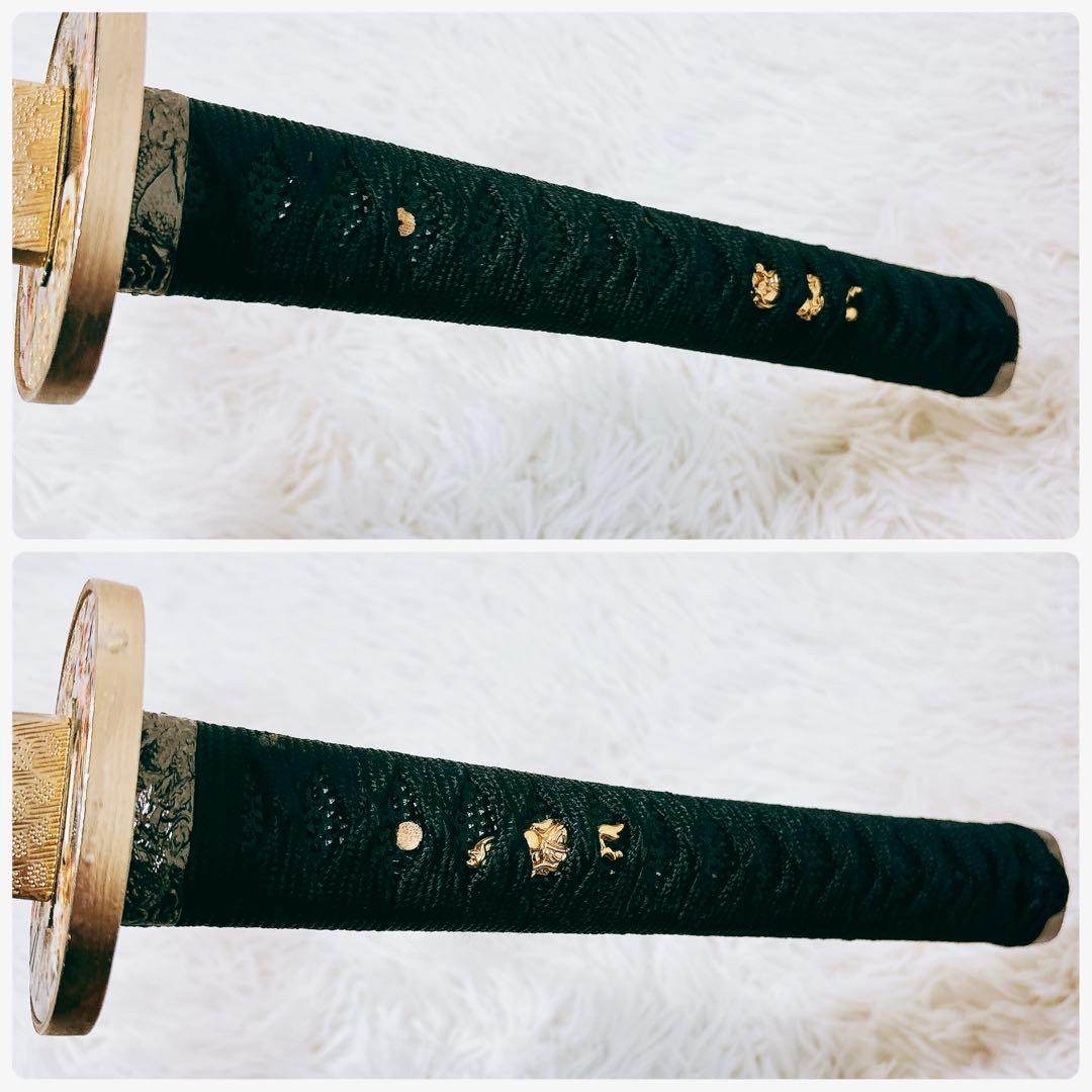 ✨希少品✨ 模造刀 日本刀 風神 雷神 龍 虎 黒鍔 鞘 武具 武器 刀 剣