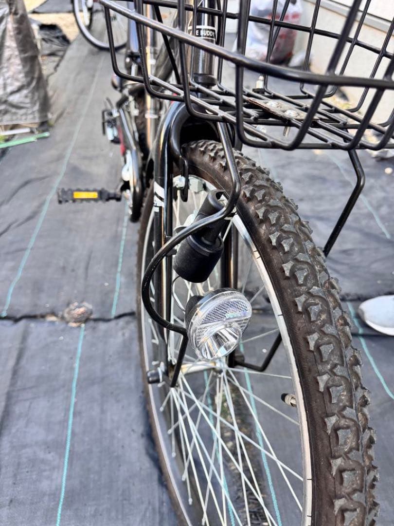 Super Boy 子供用　自転車 ブラック バスケット付き