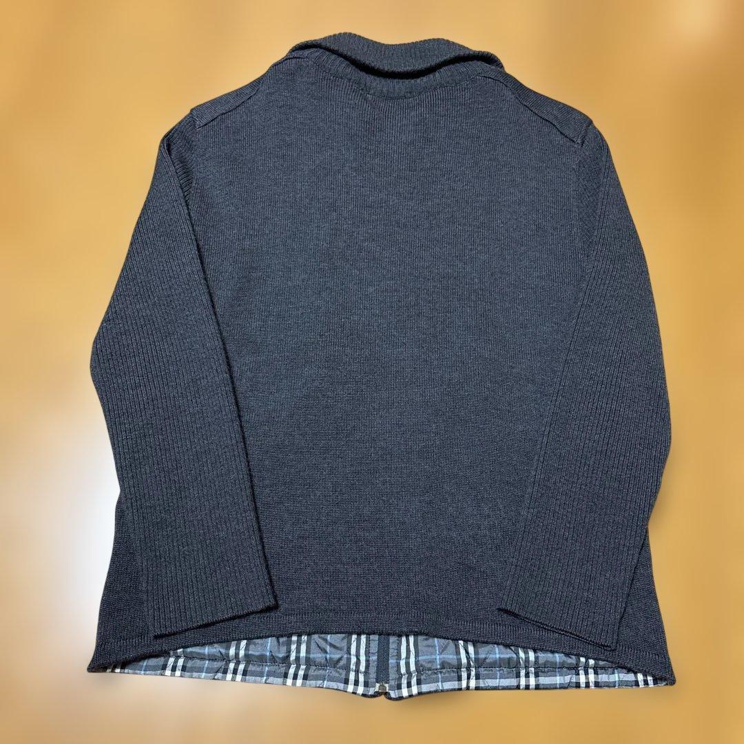 BURBERRY BLACK LABEL ドライバーズニットジャケット
