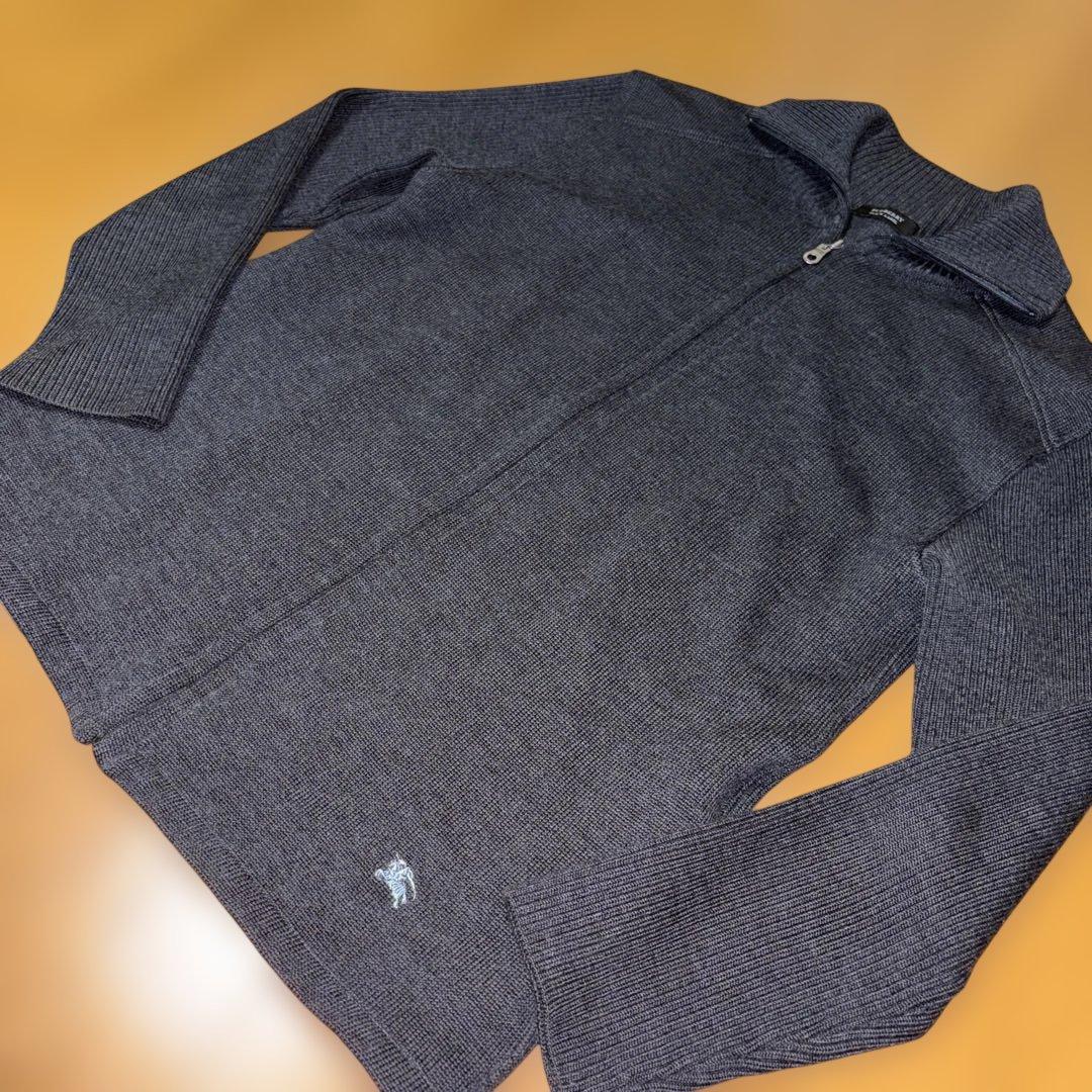 BURBERRY BLACK LABEL ドライバーズニットジャケット