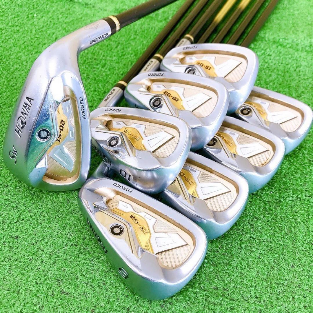 テ27★★2星2S ホンマベレス IS-02 8本アイアンセット 純正BERES
