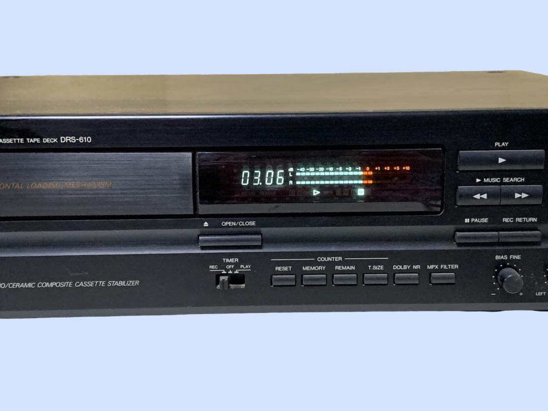 M6393 DENON DRS-610 ステレオ カセットデッキ 動作品