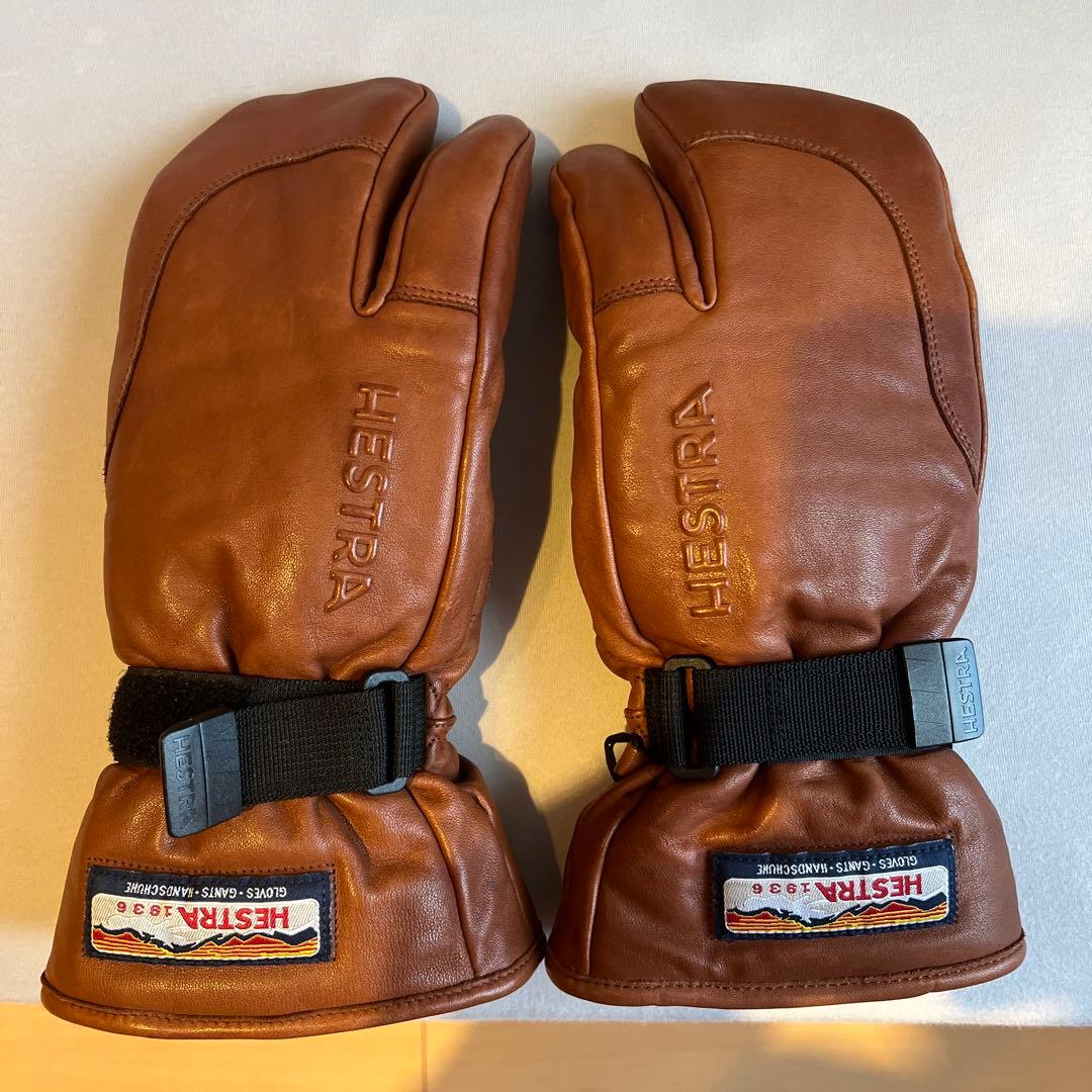 スキー・スノーボードアクセサリー HESTRA 3-Finger Full Leather GORE-TEX