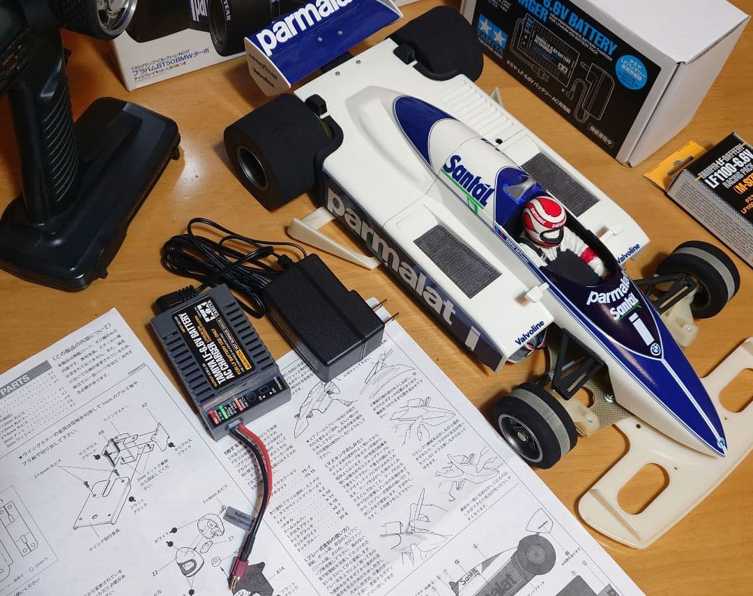 タミヤブラバムBT50競技用スペシャルLEDライト付＆プロポバッテリー…付セット