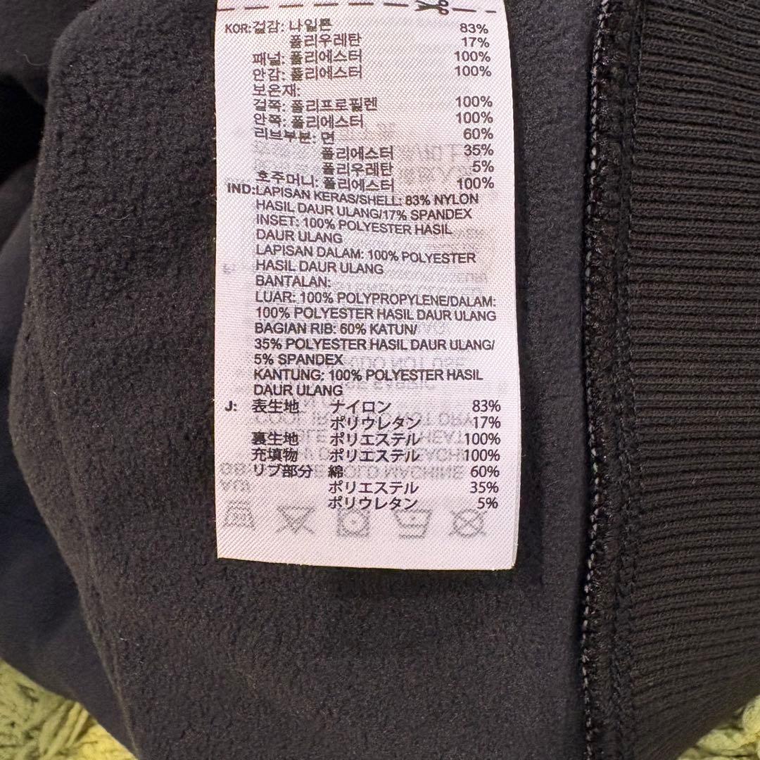 アディダス ゴルフ パデッドコンビネーション ハーフジップ長袖フーディー M 黒