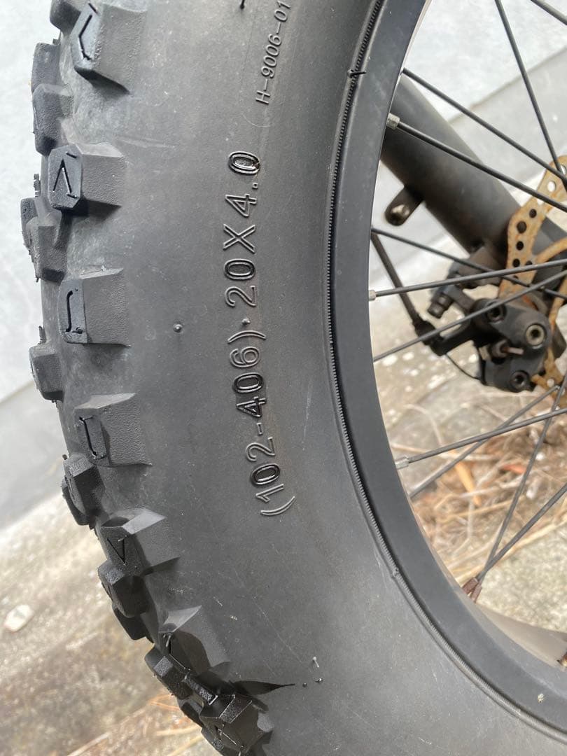 電動アシスト自転車 ファットタイヤ ブラック 「PAIMINN」 不動車