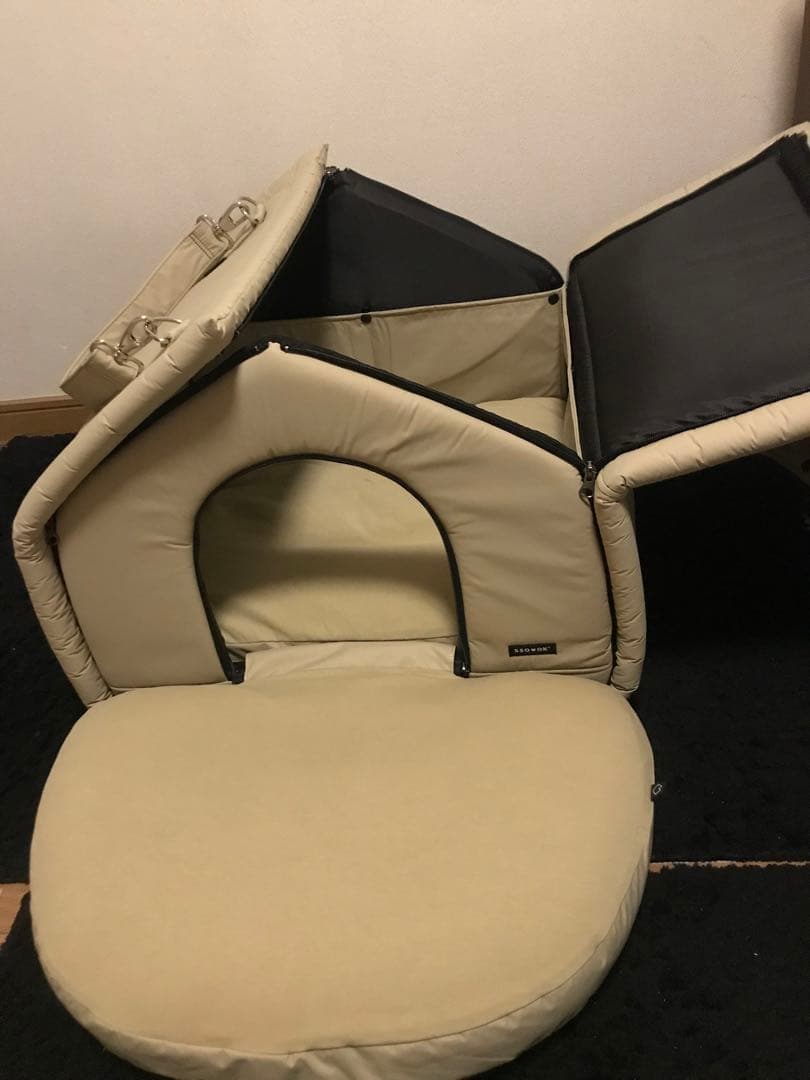 SSOOOKハウスV.3 Mサイズ フロント拡張マットレス付 オリーブグリーン