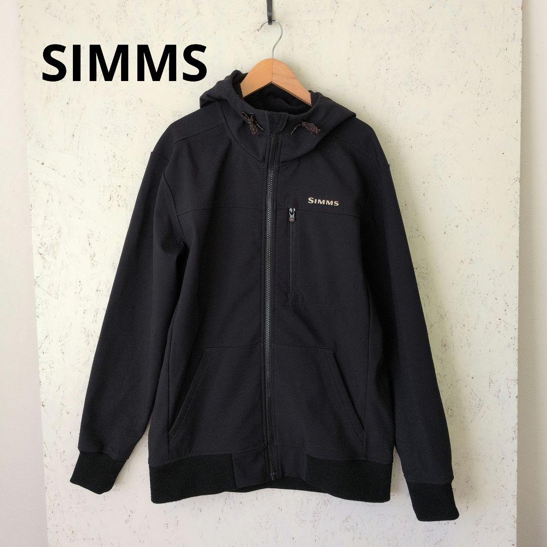 【美品】A9 SIMMS フリース フィッシングジャケット シムス ブラック黒