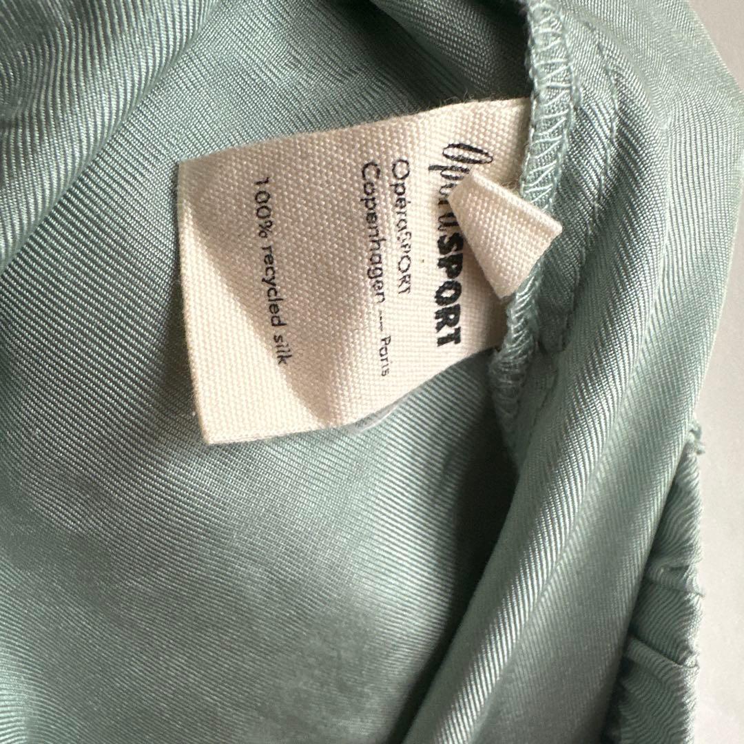 Opera sport +veneda ミントグリーン ハーフパンツ シルク